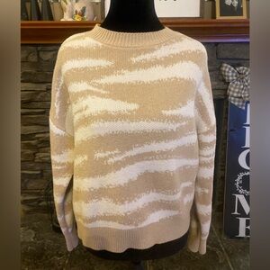 Rails Virgo Camel Zebra Sweater